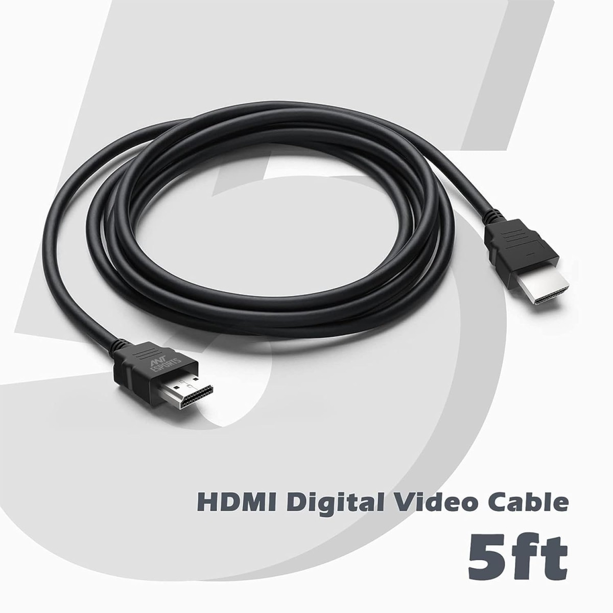 Ant Esports AEH0105 HDMI Cable 4K High-Speed HDMI Cord 18Gbps with Ethernet Support 4K 60Hz Compatible with Windows,Apple more