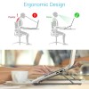 Ant Esports ALS05 Aluminum Foldable Laptop Stand – Silver I 6 Adjustable Levels I Anti-Slip and Heat Dissipation