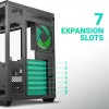 Ant Esports Crystal X11 Mid-Tower High End Computer Case/Gaming Cabinet - Green Black | Support ATX, Micro-ATX, Mini-ITX | Pre-Installed 4 x 120 mm ARGB Fan