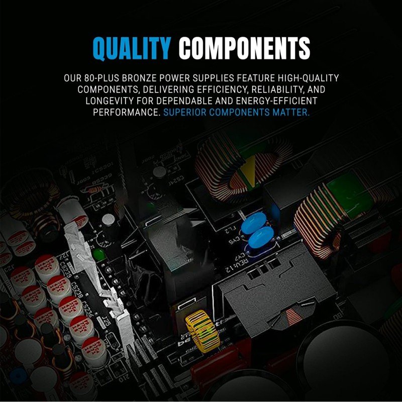 Ant Esports FP750B 80 Plus Bronze Certified Non Modular Gaming Power Supply/PSU with Active PFC, Flat Black Cables and Silent Fan Ant Esports FP750B 80 Plus Bronze Certified Non Modular Gaming Power Supply/PSU with Active PFC, Flat Black Cables and Silent Fan