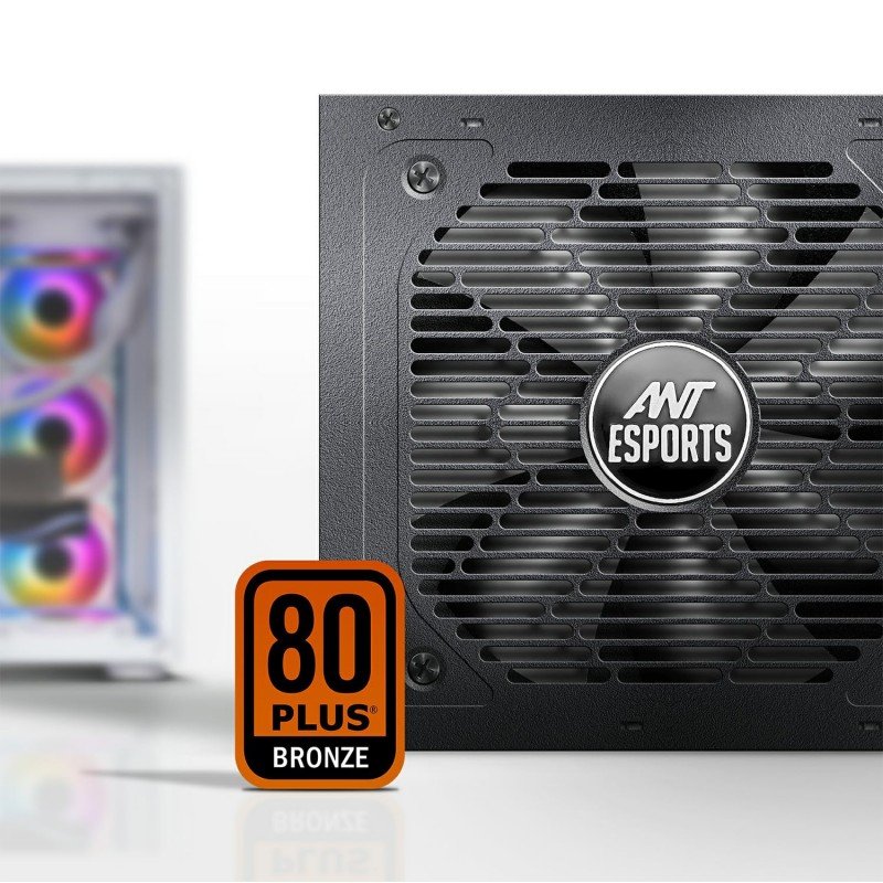 Ant Esports FP750B 80 Plus Bronze Certified Non Modular Gaming Power Supply/PSU with Active PFC, Flat Black Cables and Silent Fan Ant Esports FP750B 80 Plus Bronze Certified Non Modular Gaming Power Supply/PSU with Active PFC, Flat Black Cables and Silent Fan