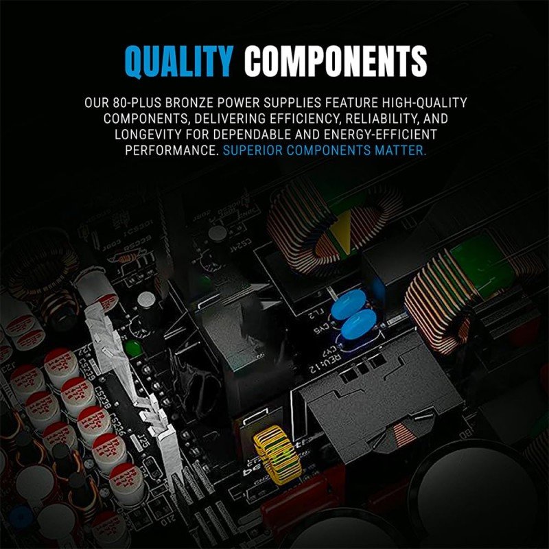 Ant Esports FP750B 80 Plus Bronze Certified Non Modular Gaming Power Supply/PSU with Active PFC, Flat Black Cables and Silent Fan Ant Esports FP750B 80 Plus Bronze Certified Non Modular Gaming Power Supply/PSU with Active PFC, Flat Black Cables and Silent Fan