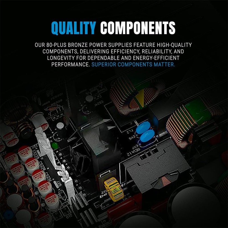 Ant Esports FP750B 80 Plus Bronze Certified Non Modular Gaming Power Supply/PSU with Active PFC, Flat Black Cables and Silent Fan Ant Esports FP750B 80 Plus Bronze Certified Non Modular Gaming Power Supply/PSU with Active PFC, Flat Black Cables and Silent Fan