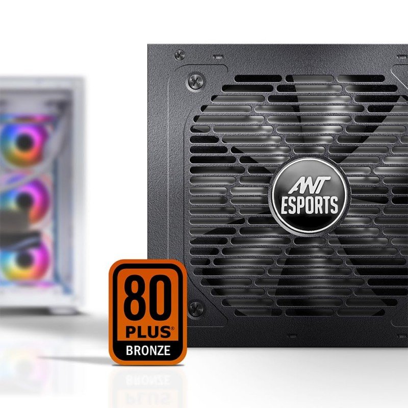 Ant Esports FP750B 80 Plus Bronze Certified Non Modular Gaming Power Supply/PSU with Active PFC, Flat Black Cables and Silent Fan Ant Esports FP750B 80 Plus Bronze Certified Non Modular Gaming Power Supply/PSU with Active PFC, Flat Black Cables and Silent Fan