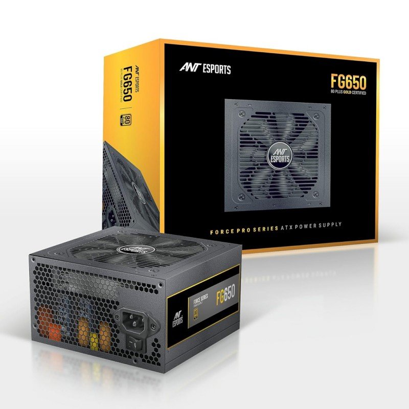 Ant Esports FP750B 80 Plus Bronze Certified Non Modular Gaming Power Supply/PSU with Active PFC, Flat Black Cables and Silent Fan Ant Esports FP750B 80 Plus Bronze Certified Non Modular Gaming Power Supply/PSU with Active PFC, Flat Black Cables and Silent Fan