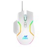Ant Esports GM320 RGB Optical Wired Gaming Mouse | 8 Programmable Buttons | 12800 DPI I Ergonomic Design with Braided Cable - White
