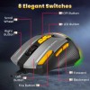 Ant Esports GM333 RGB Wired High End Optical Ergonomic Gaming Mouse With 12800 DPI 1.5M Braided Cable Comes with latest Inbuilt Software