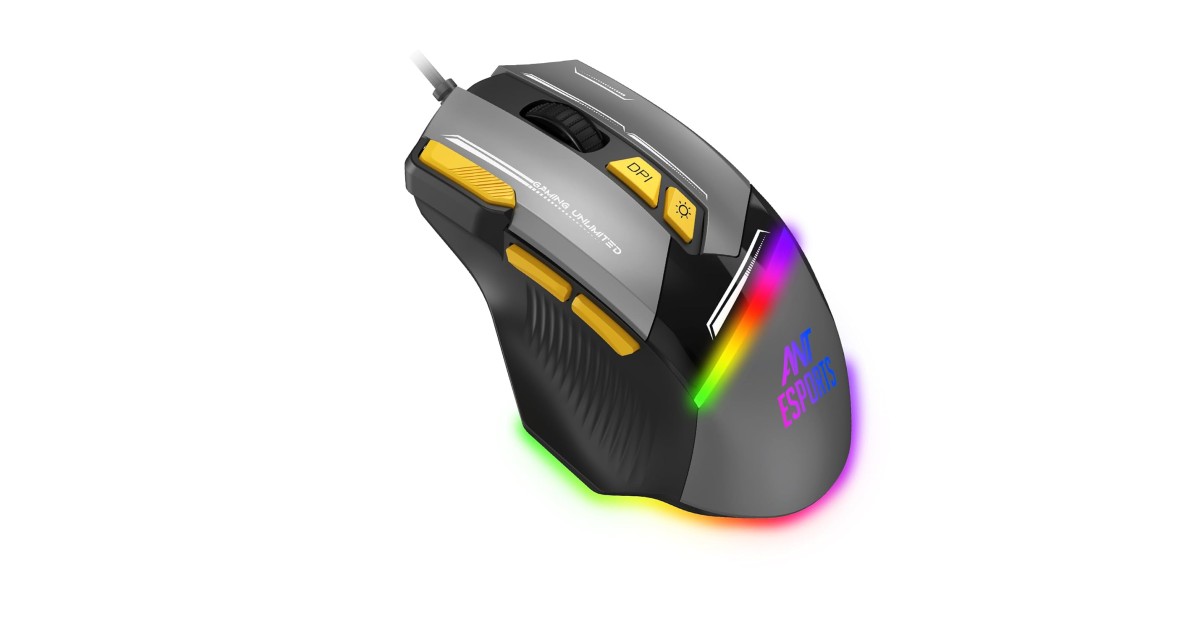 Ant Esports GM333 RGB Wired High End Optical Ergonomic Gaming Mouse ...