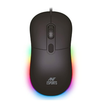 Ant Esports GM40 Wired Optical Gaming Mouse with RGB LED, Lightweight and Ergonomic Design, DPI Upto 2400, Compatible with Windows and Mac