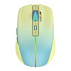 Ant Esports GM400W RGB Wireless Gaming Mouse, Stylish Mouse for Ultimate Gaming, Upto 3200 DPI, 6 Buttons Durable Switches, Dual Color Candy Design - Dull Yellow, Aqua