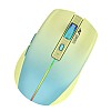 Ant Esports GM400W RGB Wireless Gaming Mouse, Stylish Mouse for Ultimate Gaming, Upto 3200 DPI, 6 Buttons Durable Switches, Dual Color Candy Design - Dull Yellow, Aqua