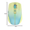 Ant Esports GM400W RGB Wireless Gaming Mouse, Stylish Mouse for Ultimate Gaming, Upto 3200 DPI, 6 Buttons Durable Switches, Dual Color Candy Design - Dull Yellow, Aqua