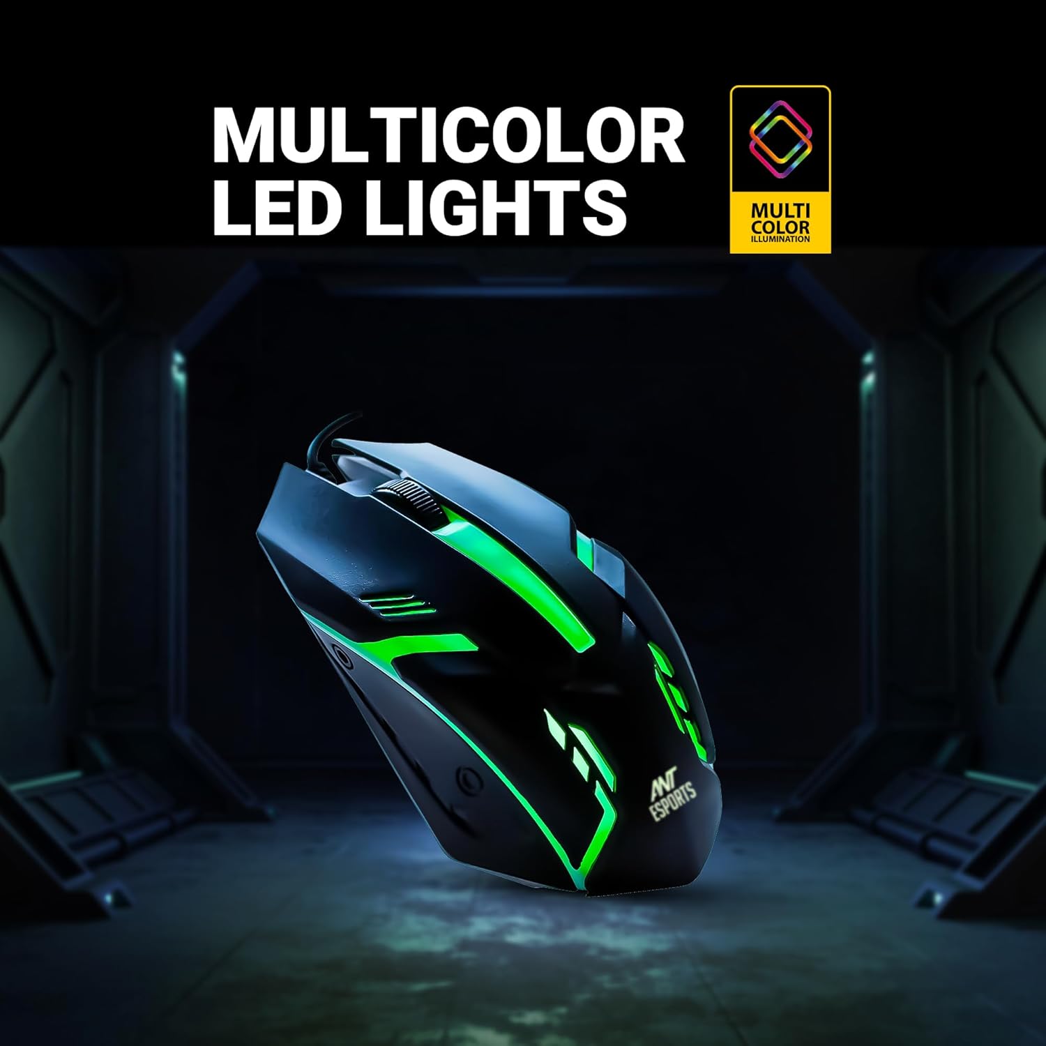 Ant Esports GM45 Gaming Mouse, USB Optical Computer Mice with Rainbow ...