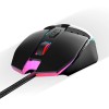 Ant Esports GM50 USB Optical Gaming Wired Mouse I 3600 DPI I Multicolour LED Lights I Ergonomic Design I Braided Cable - Black
