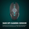 Ant Esports GM50 USB Optical Gaming Wired Mouse I 3600 DPI I Multicolour LED Lights I Ergonomic Design I Braided Cable - Black