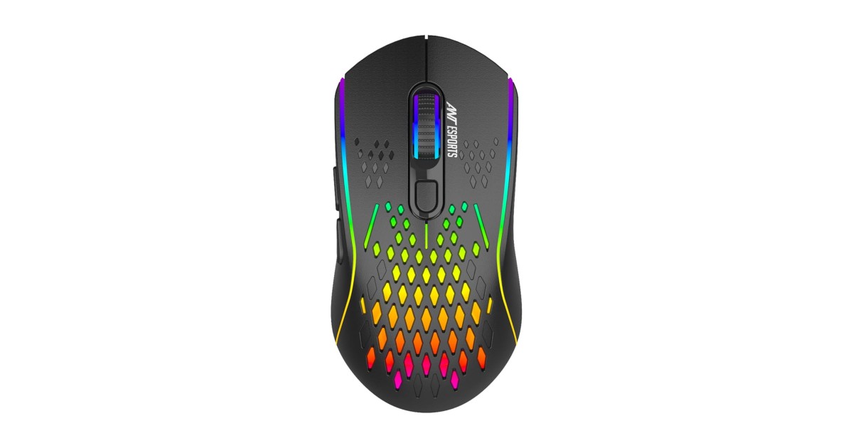 Ant Esports GM700 Lightweight Wireless RGB Gaming Mouse, Rechargeable ...