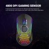 Ant Esports GM700 Lightweight Wireless RGB Gaming Mouse, Rechargeable Mouse with Honeycomb Shell, 11 Led Light Modes, 4 Adjustable DPI, 2.4GHz Wireless RGB Mouse for Laptop PC Mac