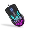 Ant Esports GM80 USB RGB Wired 6 Programmable Buttons, 3200 DPI Adjustable, Optical Gamer Gaming Mice Gaming Mouse with Multicolour LED Lights - Black