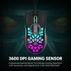 Ant Esports GM80 USB RGB Wired 6 Programmable Buttons, 3200 DPI Adjustable, Optical Gamer Gaming Mice Gaming Mouse with Multicolour LED Lights - Black