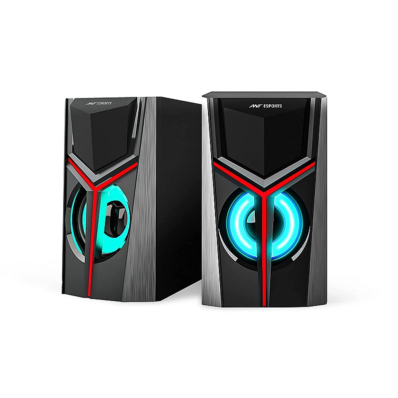 Ant Esports GS100 2.0 Multimedia Gaming Speaker with Aux Connectivity USB Powered and Volume Control Black