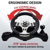 Ant Esports GW190 Race Steering Wheel, Universal USB I 270 Degree rotation with 2 Large Pedals and Shifter Compatible for PC, Xbox One,Xbox Series X/S,PS4,PS3,Nintendo Switch& Android TV–Black Silver Ant Esports GW190 Race Steering Wheel, Universal USB I 270 Degree rotation with 2 Large Pedals and Shifter Compatible for PC, Xbox One,Xbox Series X/S,PS4,PS3,Nintendo Switch& Android TV–Black Silver