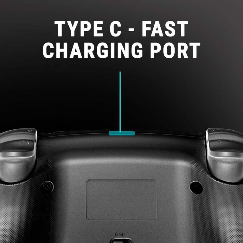 Ant Esports Gp400 Rgb Wireless Controller For Pc / Ps4 / Ps3 / Switch/Android/Ios With Double Shock, Six- Axis Sensor, Turbo Function, Upto 12 Hrs. Play Time, 1000Mah Battery Black Ant Esports Gp400 Rgb Wireless Controller For Pc / Ps4 / Ps3 / Switch/Android/Ios With Double Shock, Six- Axis Sensor, Turbo Function, Upto 12 Hrs. Play Time, 1000Mah Battery Black
