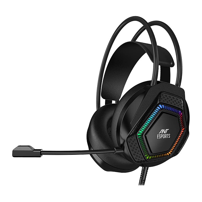 Ant Esports H560 Rgb Wired Over Ear Headphones With Mic