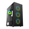 Ant Esports ICE-110 Mid-Tower Computer Case/Gaming Cabinet - Black | Supports E-ATX, ATX, Micro-ATX, Mini-ITX | Pre-Installed 3 x 120mm Front Fans and 1 x 120 mm Rear Fan