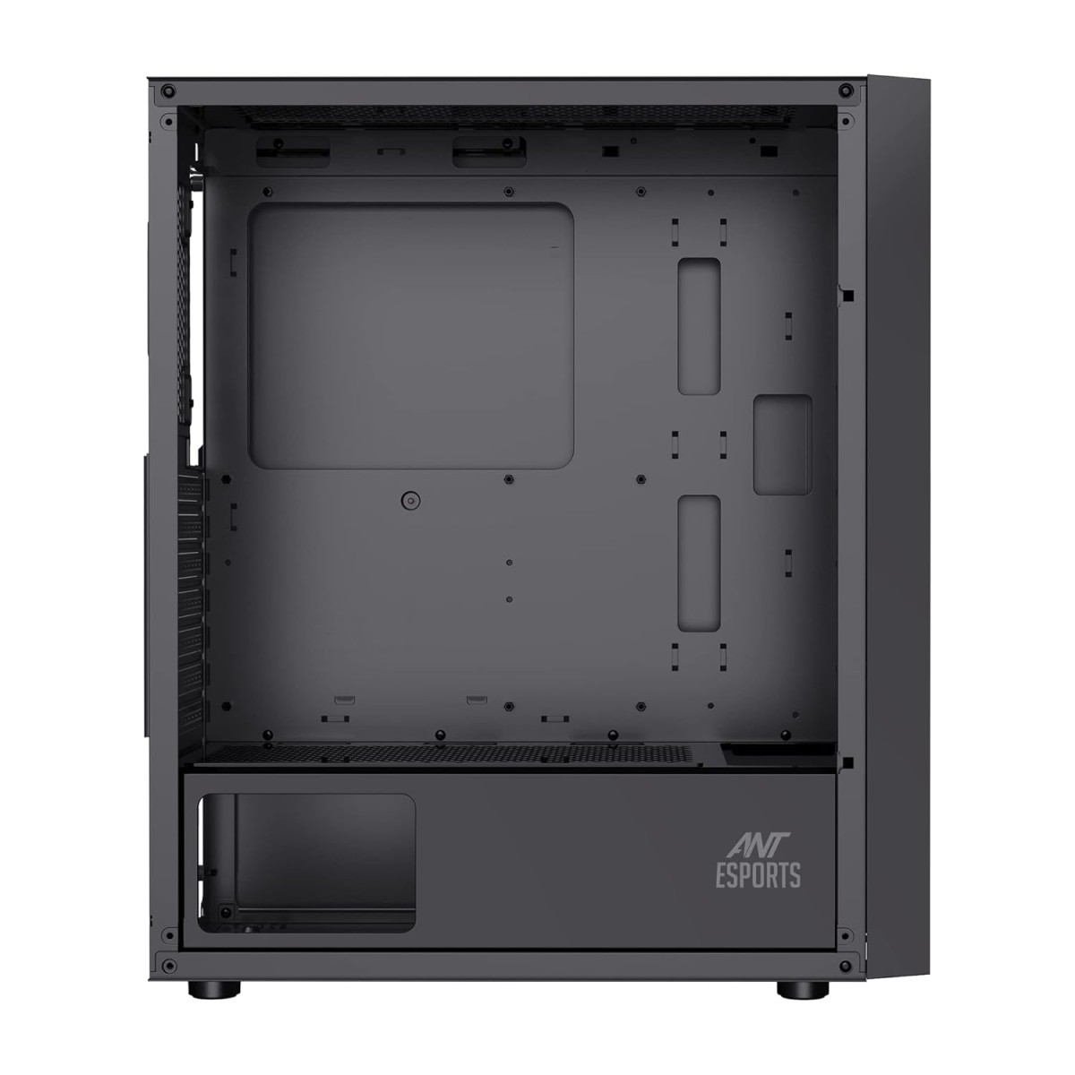 Ant Esports ICE-110 Mid-Tower Computer Case/Gaming Cabinet - Black | Supports E-ATX, ATX, Micro-ATX, Mini-ITX | Pre-Installed 3 x 120mm Front Fans and 1 x 120 mm Rear Fan