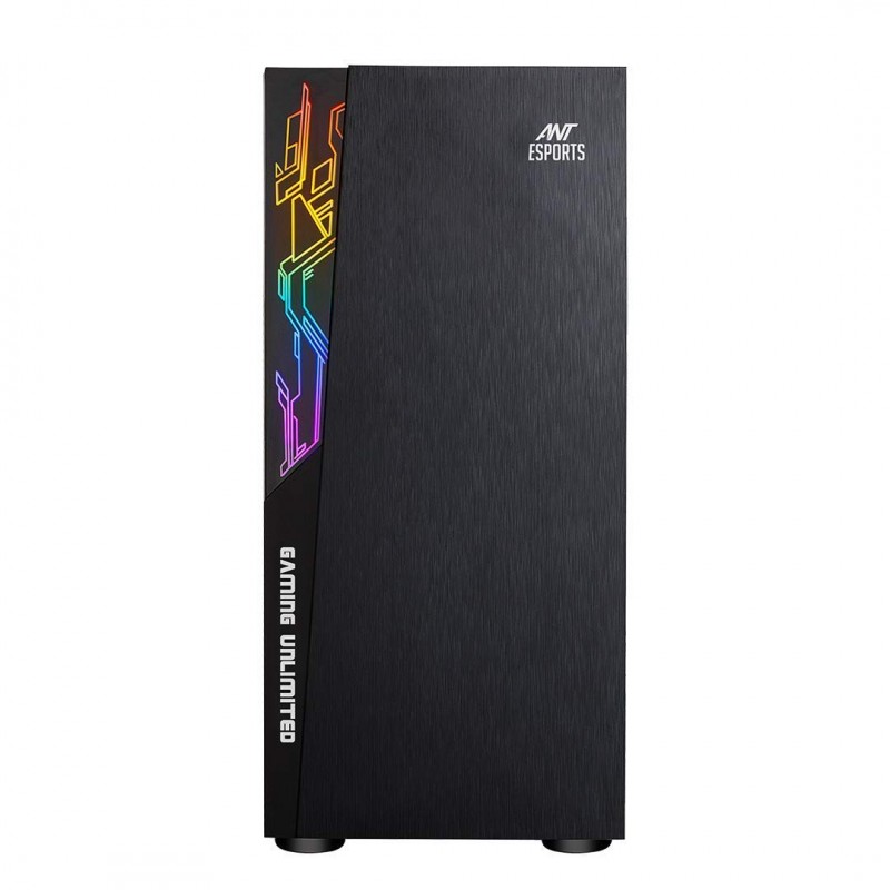 Ant Esports ICE-120AG Mid Tower Computer Case/Gaming Cabinet | Support ATX, Micro-ATX, Mini-ITX Motherboard with Pre-Installed 1 x 120 mm Black Rear Fan– Black Ant Esports ICE-120AG Mid Tower Computer Case/Gaming Cabinet | Support ATX, Micro-ATX, Mini-ITX Motherboard with Pre-Installed 1 x 120 mm Black Rear Fan– Black