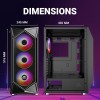 Ant Esports ICE-120AG Mid Tower Computer Case/Gaming Cabinet | Support ATX, Micro-ATX, Mini-ITX Motherboard with Pre-Installed 1 x 120 mm Black Rear Fan– Black Ant Esports ICE-120AG Mid Tower Computer Case/Gaming Cabinet | Support ATX, Micro-ATX, Mini-ITX Motherboard with Pre-Installed 1 x 120 mm Black Rear Fan– Black