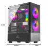 Ant Esports ICE-120AG Mid Tower Computer Case/Gaming Cabinet | Support ATX, Micro-ATX, Mini-ITX Motherboard with Pre-Installed 1 x 120 mm Black Rear Fan– Black Ant Esports ICE-120AG Mid Tower Computer Case/Gaming Cabinet | Support ATX, Micro-ATX, Mini-ITX Motherboard with Pre-Installed 1 x 120 mm Black Rear Fan– Black