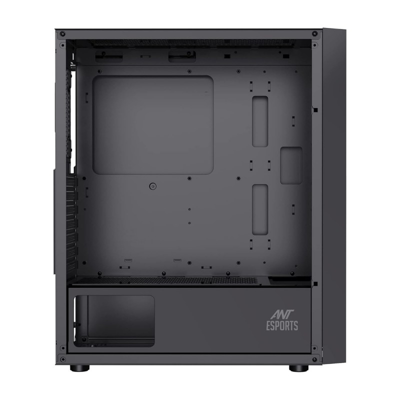 Ant Esports ICE-120AG Mid Tower Computer Case/Gaming Cabinet | Support ATX, Micro-ATX, Mini-ITX Motherboard with Pre-Installed 1 x 120 mm Black Rear Fan– Black Ant Esports ICE-120AG Mid Tower Computer Case/Gaming Cabinet | Support ATX, Micro-ATX, Mini-ITX Motherboard with Pre-Installed 1 x 120 mm Black Rear Fan– Black