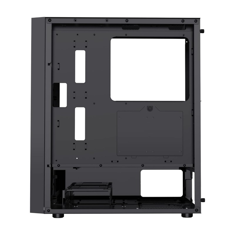 Ant Esports ICE-120AG Mid Tower Computer Case/Gaming Cabinet | Support ATX, Micro-ATX, Mini-ITX Motherboard with Pre-Installed 1 x 120 mm Black Rear Fan– Black Ant Esports ICE-120AG Mid Tower Computer Case/Gaming Cabinet | Support ATX, Micro-ATX, Mini-ITX Motherboard with Pre-Installed 1 x 120 mm Black Rear Fan– Black