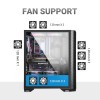 Ant Esports ICE-120AG Mid Tower Computer Case/Gaming Cabinet | Support ATX, Micro-ATX, Mini-ITX Motherboard with Pre-Installed 1 x 120 mm Black Rear Fan– Black Ant Esports ICE-120AG Mid Tower Computer Case/Gaming Cabinet | Support ATX, Micro-ATX, Mini-ITX Motherboard with Pre-Installed 1 x 120 mm Black Rear Fan– Black