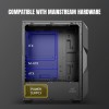 Ant Esports ICE-120AG Mid Tower Computer Case/Gaming Cabinet | Support ATX, Micro-ATX, Mini-ITX Motherboard with Pre-Installed 1 x 120 mm Black Rear Fan– Black Ant Esports ICE-120AG Mid Tower Computer Case/Gaming Cabinet | Support ATX, Micro-ATX, Mini-ITX Motherboard with Pre-Installed 1 x 120 mm Black Rear Fan– Black