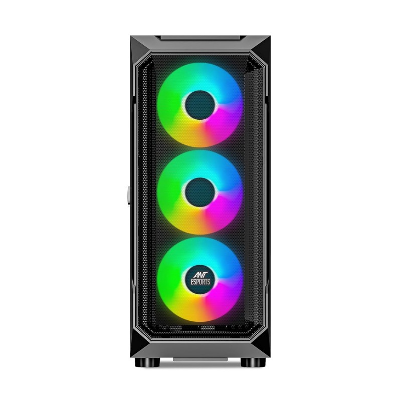 Ant Esports ICE-120AG Mid Tower Computer Case/Gaming Cabinet | Support ATX, Micro-ATX, Mini-ITX Motherboard with Pre-Installed 1 x 120 mm Black Rear Fan– Black Ant Esports ICE-120AG Mid Tower Computer Case/Gaming Cabinet | Support ATX, Micro-ATX, Mini-ITX Motherboard with Pre-Installed 1 x 120 mm Black Rear Fan– Black