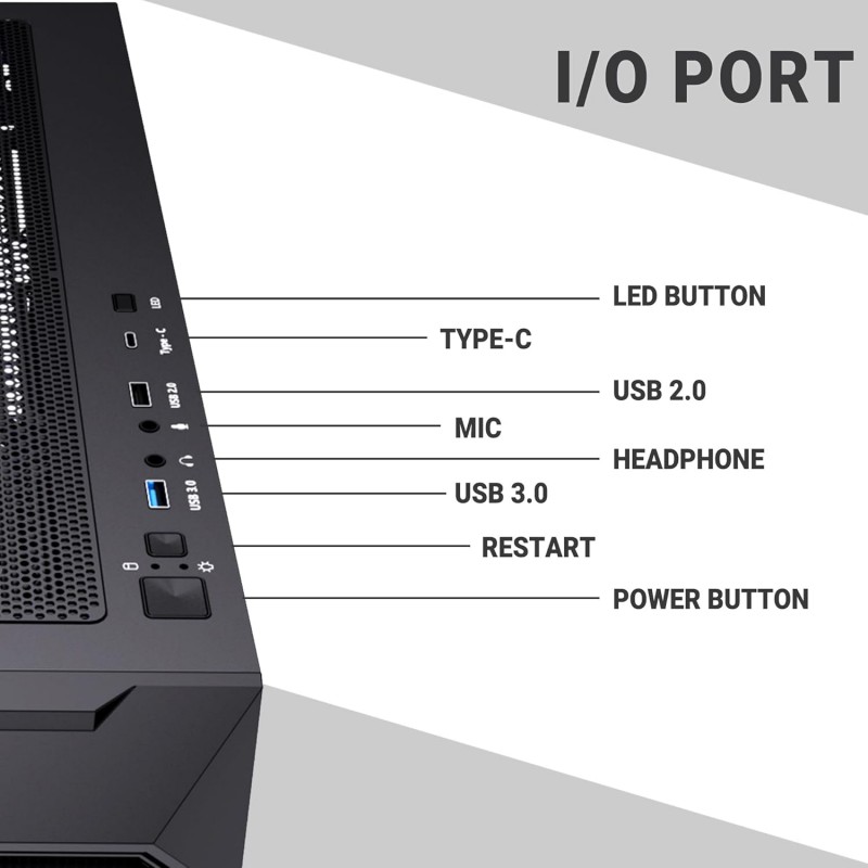 Ant Esports ICE-120AG Mid Tower Computer Case/Gaming Cabinet | Support ATX, Micro-ATX, Mini-ITX Motherboard with Pre-Installed 1 x 120 mm Black Rear Fan– Black Ant Esports ICE-120AG Mid Tower Computer Case/Gaming Cabinet | Support ATX, Micro-ATX, Mini-ITX Motherboard with Pre-Installed 1 x 120 mm Black Rear Fan– Black