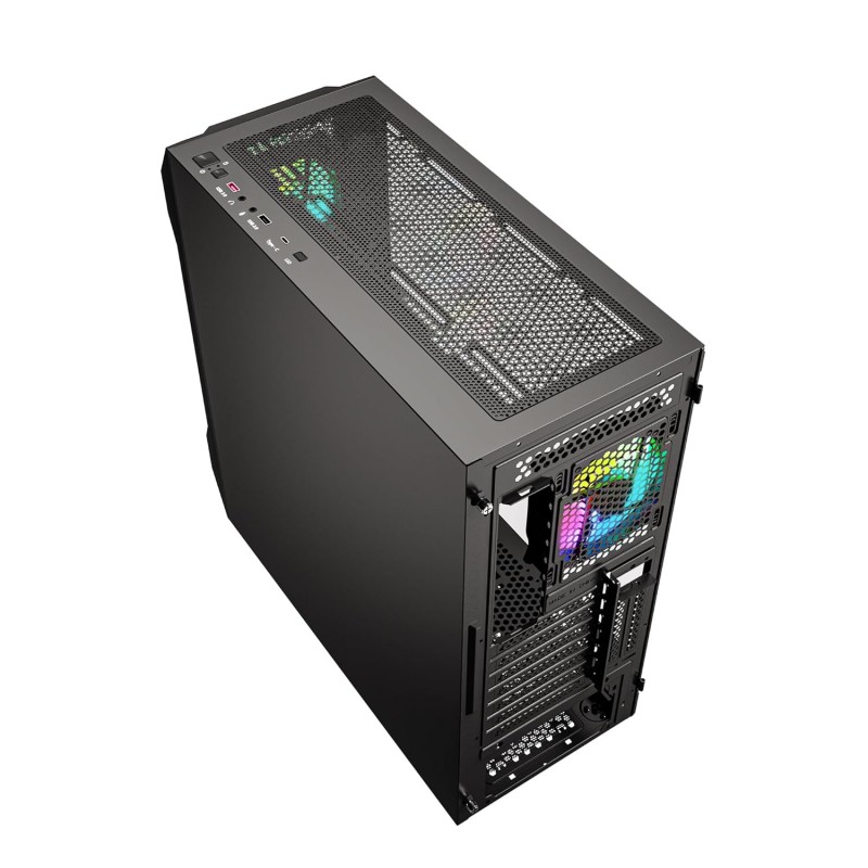 Ant Esports ICE-120AG Mid Tower Computer Case/Gaming Cabinet | Support ATX, Micro-ATX, Mini-ITX Motherboard with Pre-Installed 1 x 120 mm Black Rear Fan– Black Ant Esports ICE-120AG Mid Tower Computer Case/Gaming Cabinet | Support ATX, Micro-ATX, Mini-ITX Motherboard with Pre-Installed 1 x 120 mm Black Rear Fan– Black