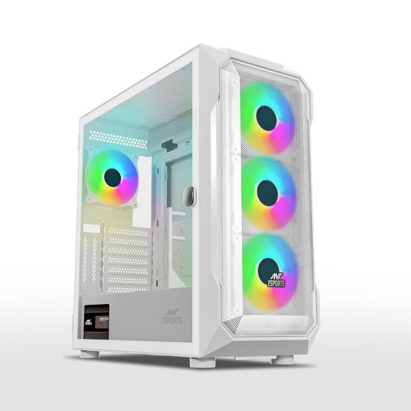 Ant Esports ICE-120AG Mid Tower Computer Case/Gaming Cabinet | Support ATX, Micro-ATX, Mini-ITX Motherboard with Pre-Installed 1 x 120 mm Black Rear Fan– Black Ant Esports ICE-120AG Mid Tower Computer Case/Gaming Cabinet | Support ATX, Micro-ATX, Mini-ITX Motherboard with Pre-Installed 1 x 120 mm Black Rear Fan– Black
