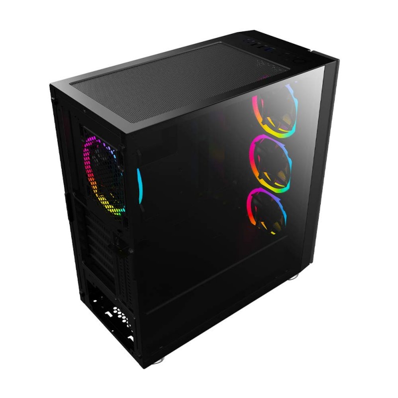 Ant Esports ICE-120AG Mid Tower Computer Case/Gaming Cabinet | Support ATX, Micro-ATX, Mini-ITX Motherboard with Pre-Installed 1 x 120 mm Black Rear Fan– Black Ant Esports ICE-120AG Mid Tower Computer Case/Gaming Cabinet | Support ATX, Micro-ATX, Mini-ITX Motherboard with Pre-Installed 1 x 120 mm Black Rear Fan– Black
