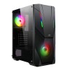 Ant Esports ICE-211TG Mid Tower Computer Case I Gaming Cabinet I Mesh Panel with ARGB Strip Front Pa