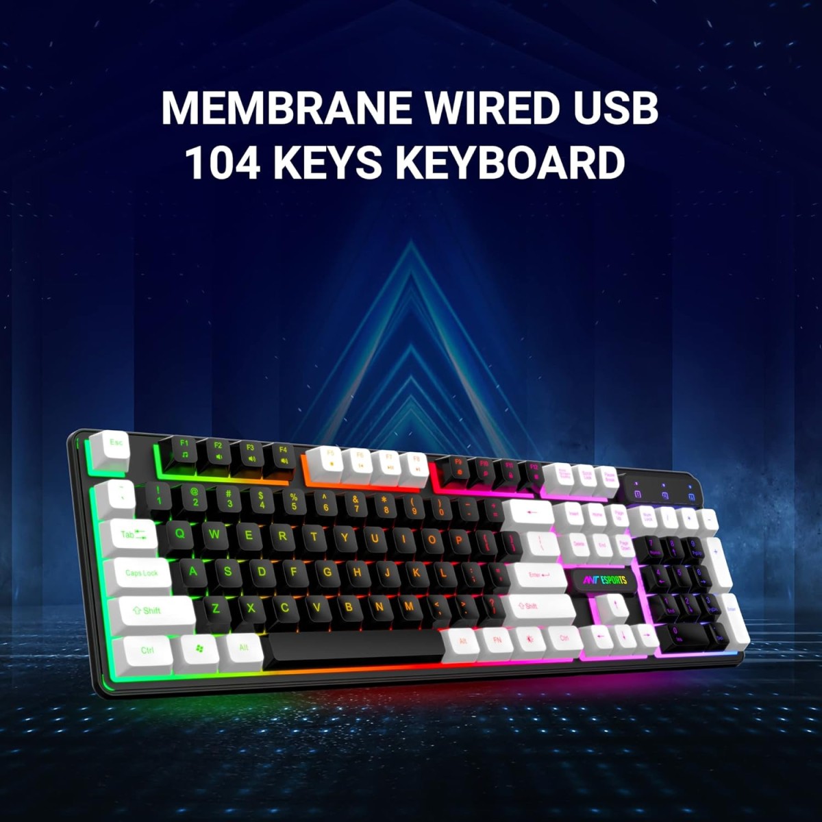 Ant Esports KM1400 Pro Backlit Membrane Gaming Keyboard