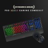 Ant Esports KM500W Gaming Keyboard and Mouse Combo, LED Wired, Ergonomic & Wrist Rest, Programmable, PC/Laptop/Mac - World of Warships Edition - Black