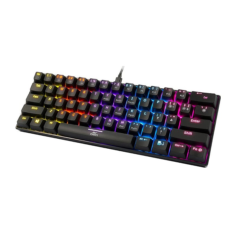 Ant Esports MK1200 Mini Wired Mechanical Gaming Keyboard Red Switch