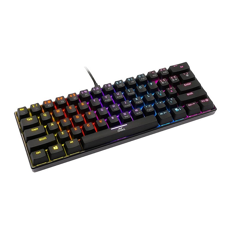 Ant Esports MK1200 Mini Wired Mechanical Gaming Keyboard Red Switch