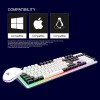 Ant Esports MK1400 Pro Backlit Membrane Wired Gaming Keyboard with Mixed Colour Lighting, White & Black Keycaps, Double Injection Key Caps - Black Ant Esports MK1400 Pro Backlit Membrane Wired Gaming Keyboard with Mixed Colour Lighting, White & Black Keycaps, Double Injection Key Caps - Black