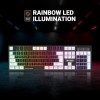 Ant Esports MK1450 Pro Backlit Membrane Wired Gaming Keyboard with Mixed Colour Lighting, White & Black Keycaps, Double Injection Key Caps - Black Ant Esports MK1450 Pro Backlit Membrane Wired Gaming Keyboard with Mixed Colour Lighting, White & Black Keycaps, Double Injection Key Caps - Black