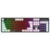 Ant Esports MK1450 Pro Backlit Membrane Wired Gaming Keyboard with Mixed Colour Lighting, White & Black Keycaps, Double Injection Key Caps - Black Ant Esports MK1450 Pro Backlit Membrane Wired Gaming Keyboard with Mixed Colour Lighting, White & Black Keycaps, Double Injection Key Caps - Black