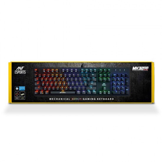 Ant Esports MK3200 Wired Mechanical RGB Gaming Keyboard with Outemu Blue Switches